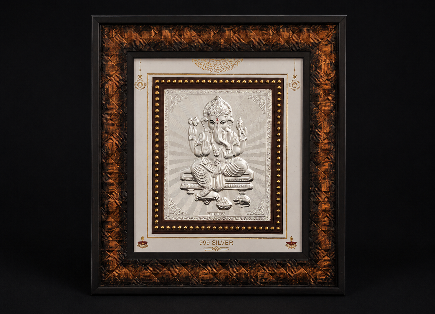 Gold plated silver jewellery collection showcase